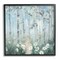 Stupell Industries White Flowers in Birch Forest Black Framed Giclee Art